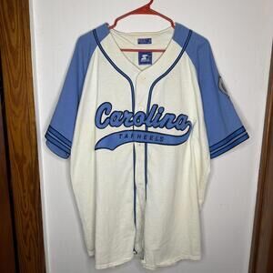 Vintage Starter UNC Baseball Jersey Univ Of North Carolina Size Xl Tarheels